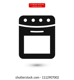Dishwasher icon vector , stock vector illustration flat design style