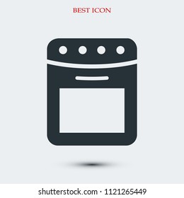 Dishwasher icon vector , stock vector illustration flat design style