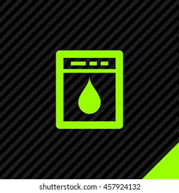 Dishwasher isolated minimal single flat icon. Household line vector icon for websites and mobile minimalistic flat design.