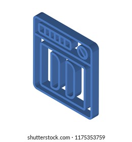 Dishwasher isometric left top view 3D icon