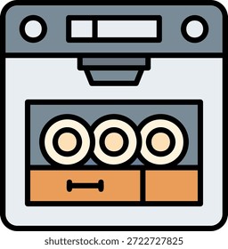 Lavavajillas Nuevo Vector de diseño de iconos creativos