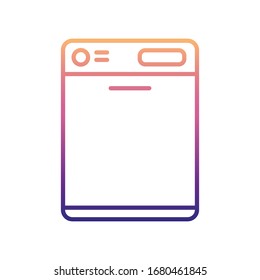 Dishwasher nolan icon. Simple thin line, outline vector of Appliances icons for ui and ux, website or mobile application