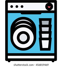 dishwasher outline icon

