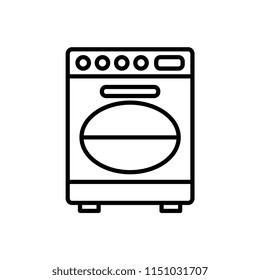 Dishwasher outline vector icon