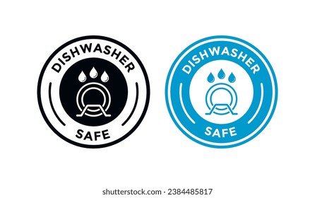 Dishwasher safe logo vector design