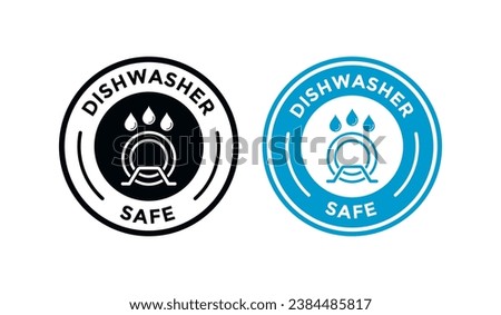 Dishwasher safe logo vector design