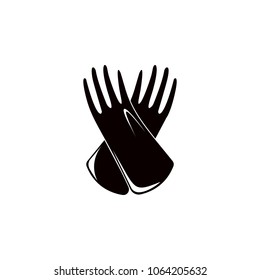 dishwashing gloves icon. Element of cleaning and cleaning tools illustration. Premium quality graphic design icon. Signs and symbols collection icon for websites, web design on white background