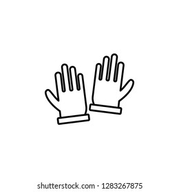 dishwashing gloves, rubber gloves icon. Element of kitchen utensils icon for mobile concept and web apps. Detailed dishwashing gloves, rubber gloves icon can be used for web