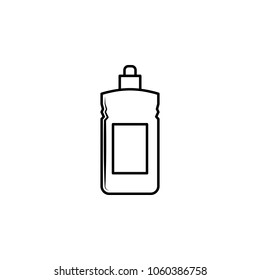 dishwashing liquid icon. Element of bottle for mobile concept and web apps. Thin line icon for website design and development, app development. Premium icon on white background