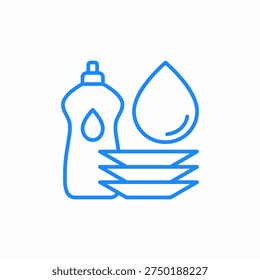 dishwashing liquid icon sign vector