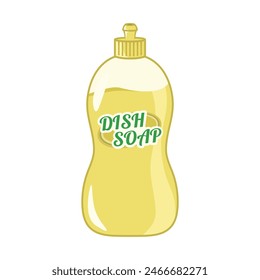 Dishwashing liquid soap vector design