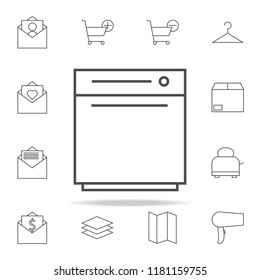 dishwashing machine icon. web icons universal set for web and mobile