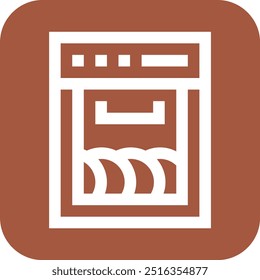 Dishwashing Vector Icon Design Illustration