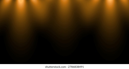 Disign of abstract glitter lights. gold and black. de focused.  vector