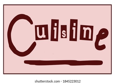 The disign and sign of the things related to cuisine and restaurants


