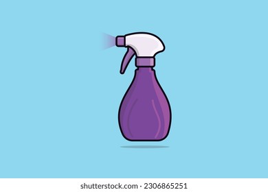 Disinfect and Cleaning Spray Bottles vector illustration. Home cleaning service objects icon concept. Cleaning spray bottle nozzle close up vector design.