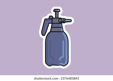 Disinfect and Cleaning Spray Bottles vector illustration. Home cleaning service objects icon concept. Cleaning spray bottle nozzle close up vector design.