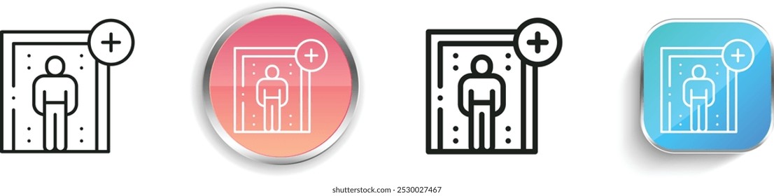 disinfect icon. Thin Linear, Regular and Button Style Design Isolated On White Background