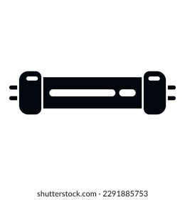 Disinfect lamp icon simple vector. Uv light. Care uvc