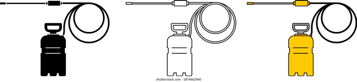 Disinfectant canister vector icon , vector