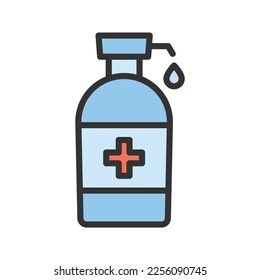 Disinfectant Icon vector image. Suitable for mobile apps, web apps and print media.