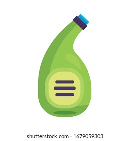 disinfectant plastic bottle product detaild style vector illustration design