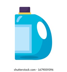 disinfectant plastic bottle product detaild style vector illustration design