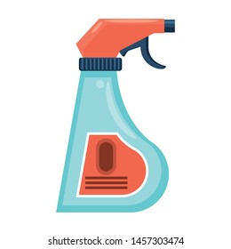 Disinfectant soap bottles with dispenser isoalted symbol vector illustration graphic design.