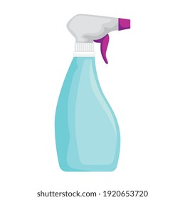 disinfectant spray bottle with medical cross product vector illustration design