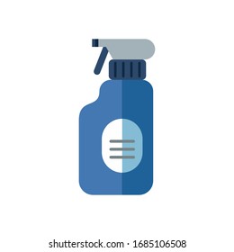 disinfectant spray bottle product flat style vector illustration design
