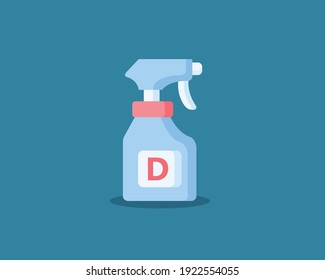 Disinfectant Spray Vector Illustrator Design