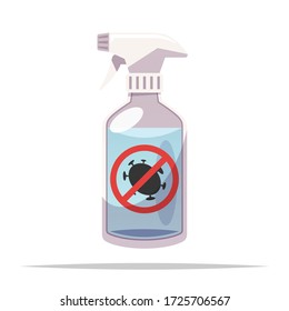 Ilustración aislada de vectores de spray desinfectante