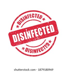 Disinfectant stamp grunge print vector