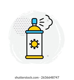 Disinfectant Vector Icon For Virus Protection And Hygiene