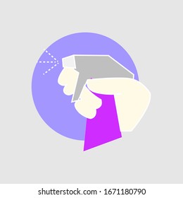 Disinfectants linear icon concept. Disinfectants line vector sign, symbol, illustration. EPS 10
