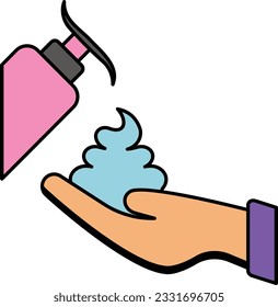 Disinfectants and Sterilants bottles vector color design, Housekeeping symbol, Office caretaker sign, porter or cleanser equipment stock illustration, hand Sterilization soap concept