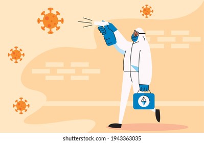 disinfecting bio worker for covid19