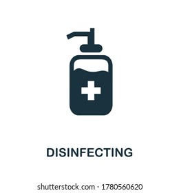 Disinfecting Gel icon. Simple element from personal hygiene collection. Creative Disinfecting Gel icon for web design, templates, infographics and more
