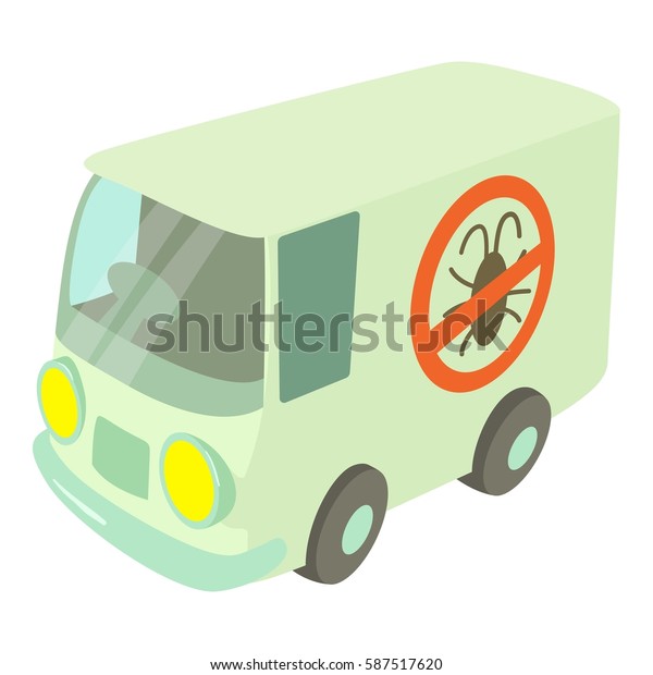 Disinfection car icon. Cartoon illustration of\
disinfection car vector icon for\
web