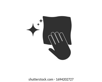 Disinfection clean surface icon. Vector illustration, flat design.