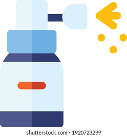Desinfección con la ilustración plana del vector de pulverización de limpieza