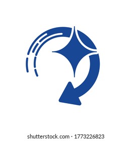 Disinfection, cleaning. Vector icon isolated on white background.