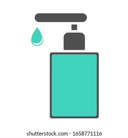 Disinfection concept. Personal hygiene. Disinfection, antibacterial washing. Vector illustration.