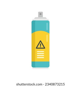 Disinfection danger spray icon. Flat illustration of Disinfection danger spray vector icon for web design isolated