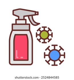 Disinfection Filled Icons , Vector illustration