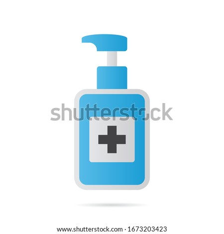 disinfection hand sanitizer design vector illustration