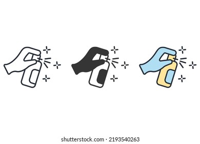 disinfection icons  symbol vector elements for infographic web