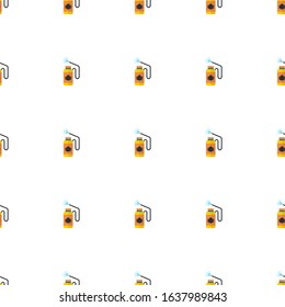 Disinfection service icon pattern seamless isolated on white background. Editable flat Disinfection service icon. Disinfection service icon pattern for web and mobile.