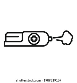 Disinfection spray icon. Outline Disinfection spray vector icon for web design isolated on white background