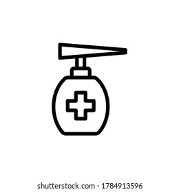 Disinfection, tattoo icon. Simple line, outline vector elements of tattooing icons for ui and ux, website or mobile application
